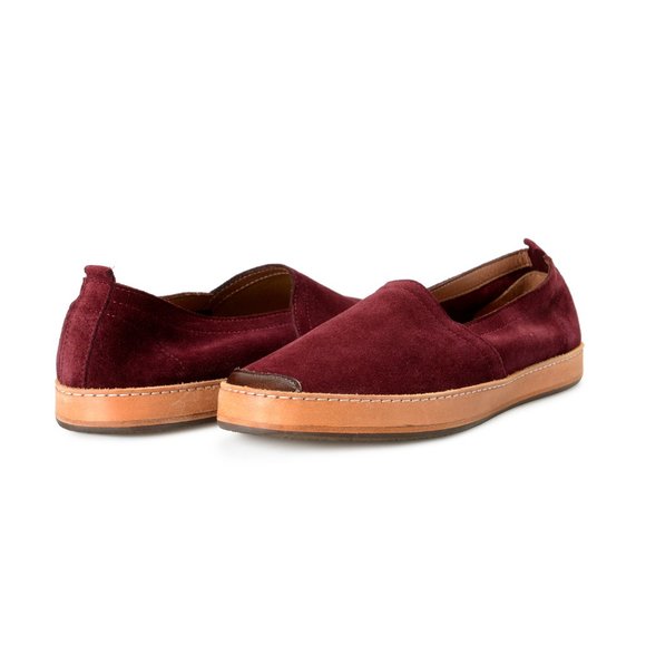 Officina Slowear Men\'s Purple Suede Leather Loafers Shoes US 9 IT 42 main image 5